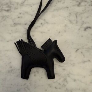 Black Horse-Shaped Bag Charm